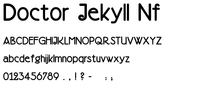 Doctor Jekyll NF font
